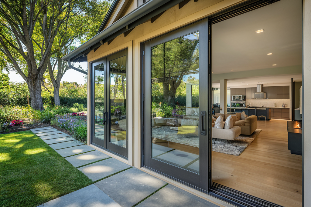 patio door with outside view